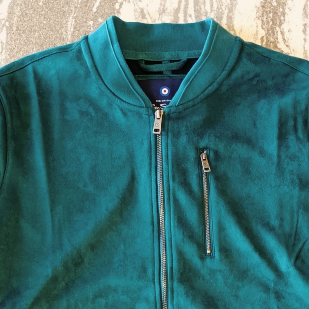 Ben Sherman Men's FAUX Suede Soft Jacket NEW Size Large